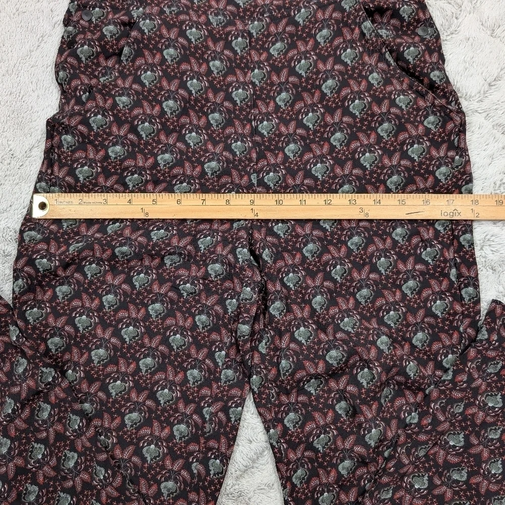 ALC Jumpsuit Womens 0 Purple Floral Print Kitt Silk Overalls Racerback Boho